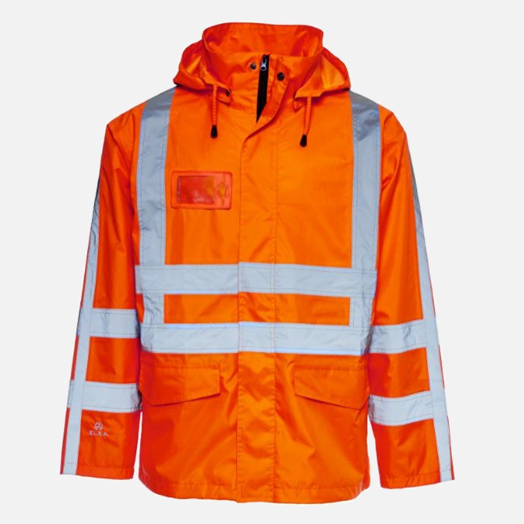 [RJH6001-signalorange-S] Regenjacke EXTREME IMAGE Warnschutz (S, signalorange)