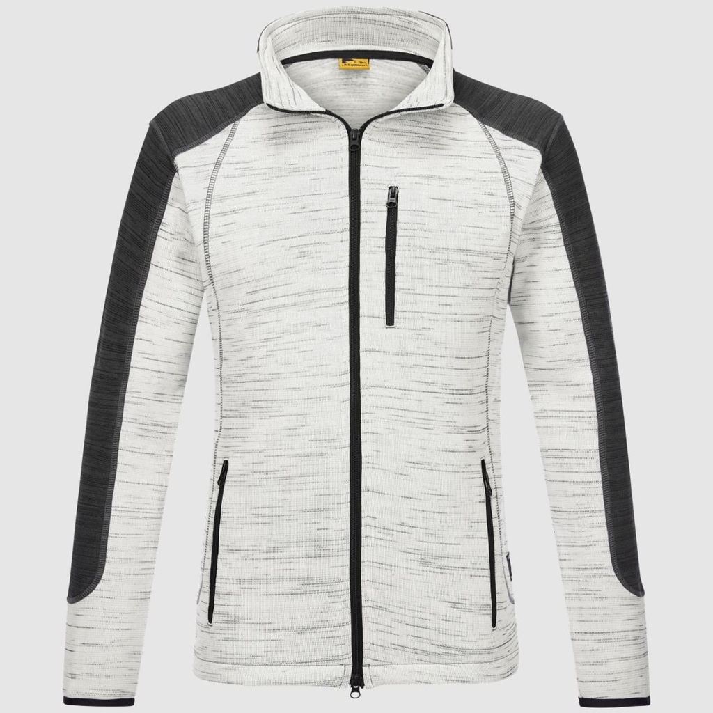 [FJH2100-weiß-S] Strickfleece-Jacke DYNAMIC PRO (S, weiß)