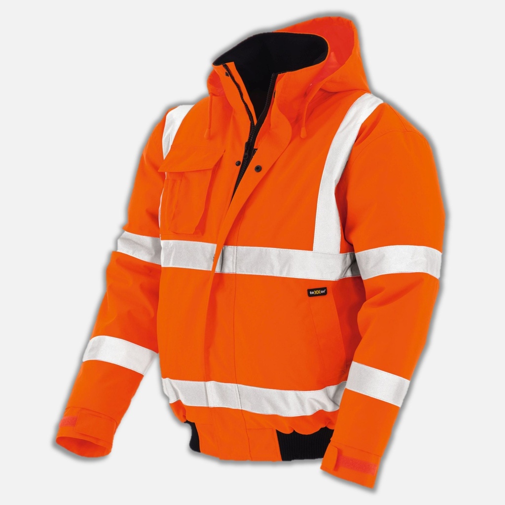 [WJH6011-signalorange-S] Winterjacke IMAGE Warnschutz (S, signalorange)