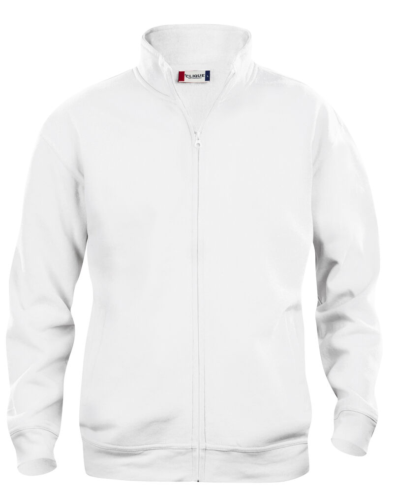 [SJH4000-weiß-S] Sweatjacke MASTER (S, weiß)