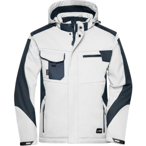 [OJH2000-weiß-S] Winter Softshell-Jacke DYNAMIC (weiß, S)