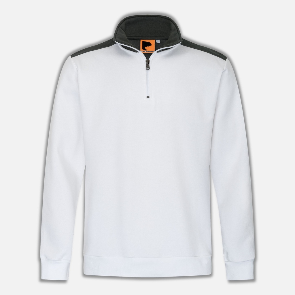 [SZH2100NZ-weiß-S] ZIP-Neck-Sweater DYNAMIC PRO NZ (S, weiß)