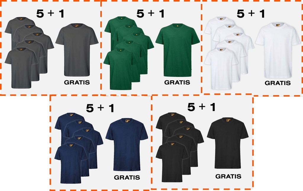 Aktions-Set 5+1: T-Shirt ENERGY