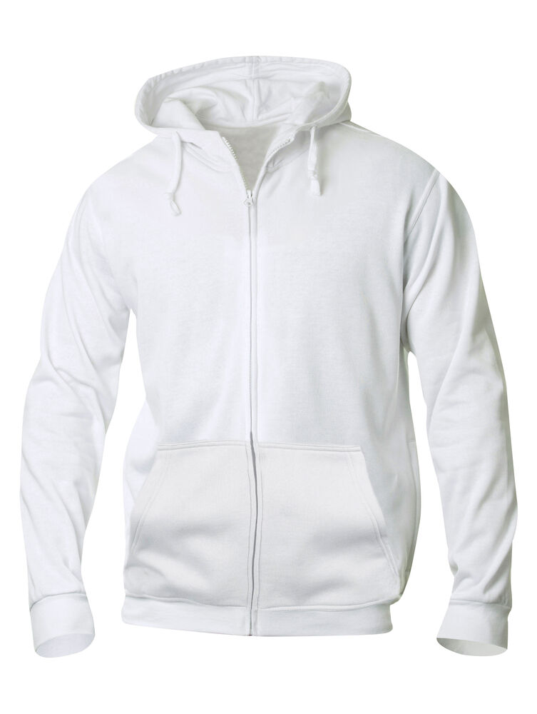 [SKH4000-weiß-XS] Kapuzen-Sweatjacke MASTER (XS, weiß)