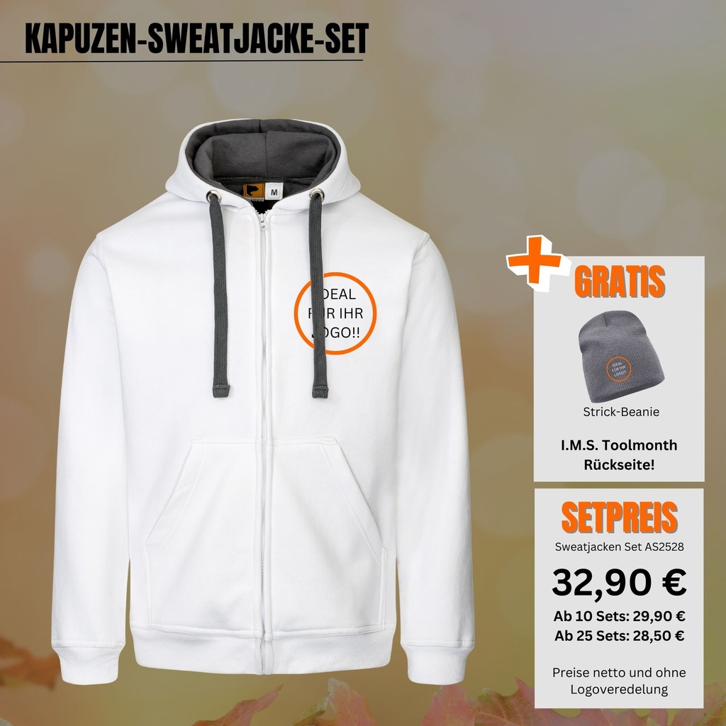 [AS2528-S] Kapuzen-Sweatjacke SET - AS2528 (S)
