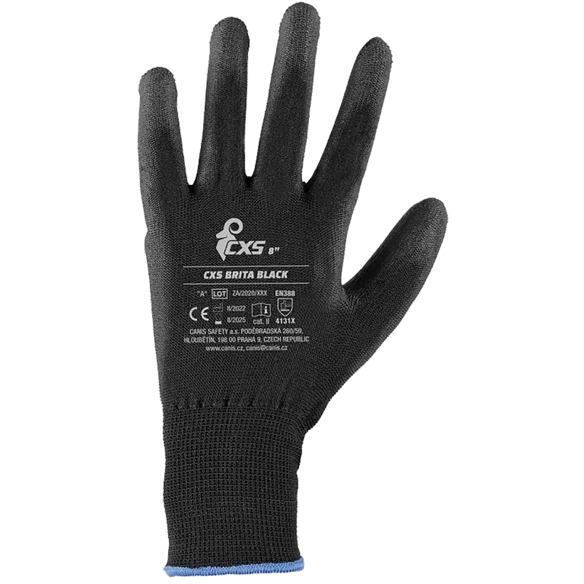 [HSH-8000-00-schwarz-7] Handschuh ALPHA FLEX (7, Schwarz)