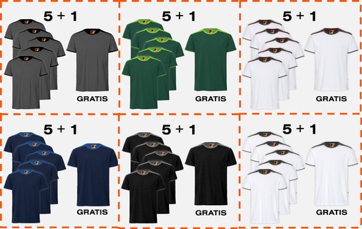 Aktions-Set 5+1: T-Shirt DYNAMIC PRO